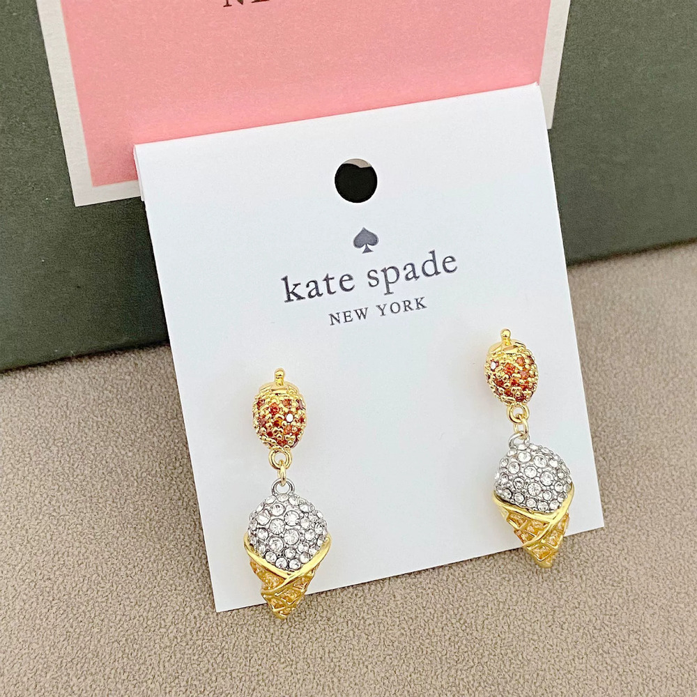 kate spade Full Diamond Strawberry Ice Cream Earrings